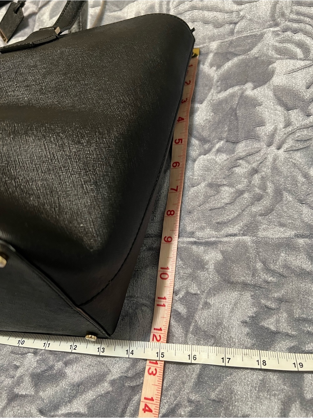 Kate spade black tote saffiano leather zip top large shoulder purse - Picture 11 of 16